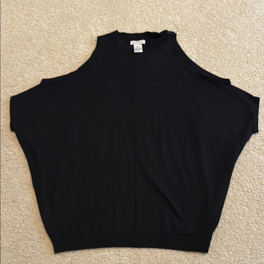 Women's Black Sleeveless Top